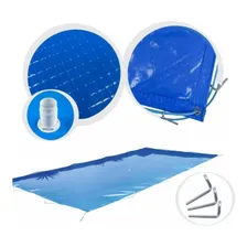 Capa Com Dreno Para Piscina Proteção 7x4m - Incluso Foto mini 1