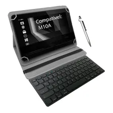 Capa Com Teclado Para Tablet Multilaser M10a +caneta Foto  mini 1