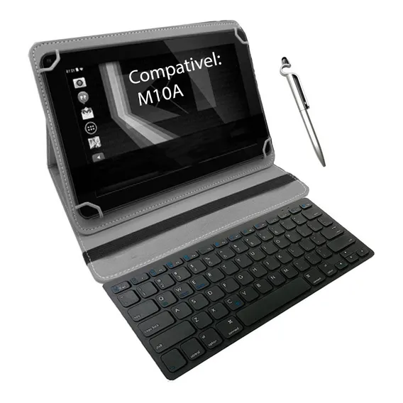 Capa Com Teclado Para Tablet Multilaser M10a +caneta Foto 1