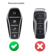 Capa Couro Chave Presencial Carro Ev Byd Song Dolphin Mini Foto mini 3