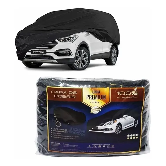 Capa Couro Cobrir Hyundai Santa Fé Impermeável Forrada Foto 1