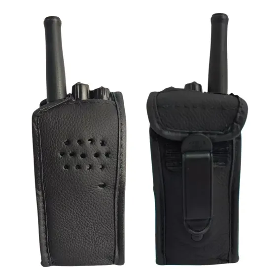 Capa Couro De Rádio Ht Comunicador Uhf Baofeng Bm-77 Foto 1