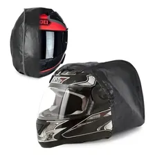 Capa De Capacete Universal De Couro Courvin Para Moto Foto mini 3