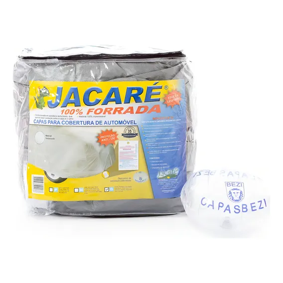 Capa De Cobrir Carro Jacaré 100% Forrada G Cinza Bezi Foto 1
