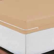 Capa De Colchão C/ Zíper Malha Gel Solteiro Cor Avela Foto mini  2