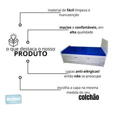 Capa De Colchão Impermeável Hospitalar Antialérgico Solteiro 88/188/16 Foto mini 4