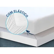 Capa De Colchão Queen Impermeável Elástico Anti Ácaro Branca Foto mini 3