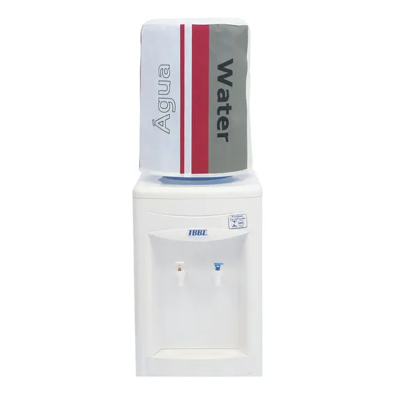 Capa De Galão Bombona Água 20l Vizapi Water Cinza Branco Viz Tecido Em Algodão Com Visor De Nível De Água Lateral Em Pvc Foto 1