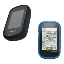 Capa De Silicone Para Gps Garmin Etrex Touch + Película!! Cor Preto Foto  mini 1