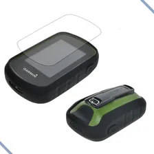 Capa De Silicone Para Gps Garmin Etrex Touch + Película!! Cor Preto Foto mini  2