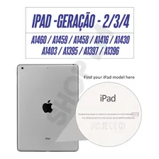 Capa De Silicone Para iPad 234 A1395 A1396 Modelos Antigos Cor Azul Foto mini 4