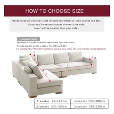 Capa De Sofá Poltrona Poltrona Em Forma De L Em Forma De L Cor Color 10 2-seat 145-185cm 1pc Foto mini 4