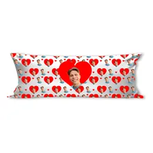 Capa Decorando e Grudando Fronha Foto Casal Fronha Personalizada de travesseiro desing fronha personalizada com foto de 1.4m x50cm - x unidad Foto  mini 1