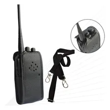 Capa Em Couro Legitimo Rádio Comunicador Baofeng Modelo Uv 6 Foto mini 4
