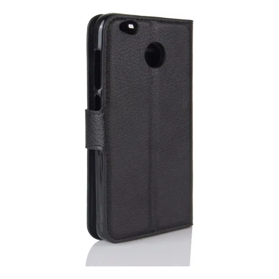 Capa Flip Carteira Couro Redmi 4x 5.0 + Película De Gel Top Cor Preta Leather Wallet Foto 1