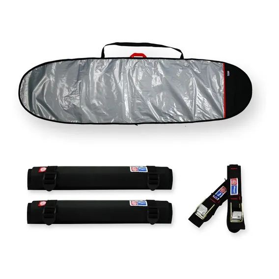 Capa Funboard Refletiva 7'5 A 7'8 + Fita Rack + Tubo 40cm Foto 1