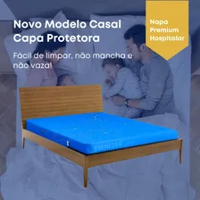 Capa Impermeavel Protetora De Colchão Casal Forrada Hospitalar Foto mini  2