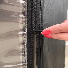 Capa Lava E Seca LG 11kg Smart Care Prime Transparente Ziper Cor Preto Foto mini 4