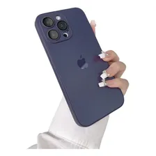 Capa Luxo Glass Case Para iPhone 12 Pro Max Cor Azul Navy Foto mini 4