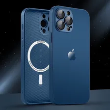 Capa Luxo Glass Case Para iPhone 12 Pro Max Cor Azul Navy Foto mini 2