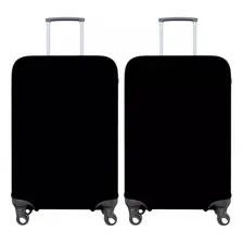 Capa Mala Bagagem Viagem Ziper Preta Pequena 10kg Elastano Foto mini 4