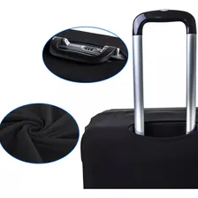 Capa Mala Bagagem Viagem Ziper Preta Pequena 10kg Elastano Foto mini 2