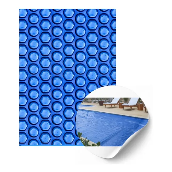 Capa Manta Lona Térmica Piscina 3x4,50 Atco 300 Micras Blue Foto 1