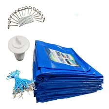 Capa Manta Térmica Lona Piscina 12 X 2,5m Azul 500 Micras Foto mini 1