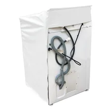 Capa Maquina Lavar Brastemp 12kg Ziper Painel Transparente Cor Branca Foto mini  3