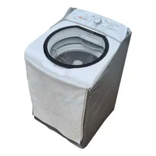 Capa Maquina Lavar Brastemp 12kg Ziper Painel Transparente Cor Cinza-claro Foto mini 1
