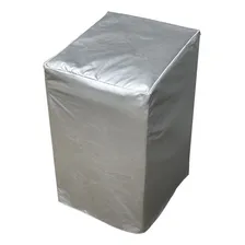 Capa Maquina Lavar Brastemp 12kg Ziper Painel Transparente Cor Cinza-claro Foto mini 2