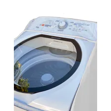 Capa Maquina Lavar Brastemp 15kg Ziper Painel Transparente Cor Branca Foto mini 4