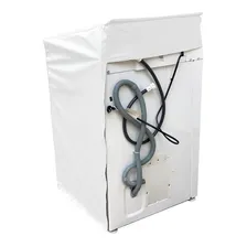 Capa Maquina Lavar Panasonic 16kg Zíper Painel Transparente Cor Branca Foto mini 4