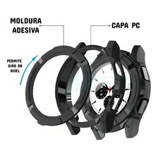Capa + Moldura + Pelicula Para Galaxy Watch 4 Classic 42mm Foto mini 2