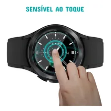 Capa + Moldura + Pelicula Para Galaxy Watch 4 Classic 42mm Foto mini 4