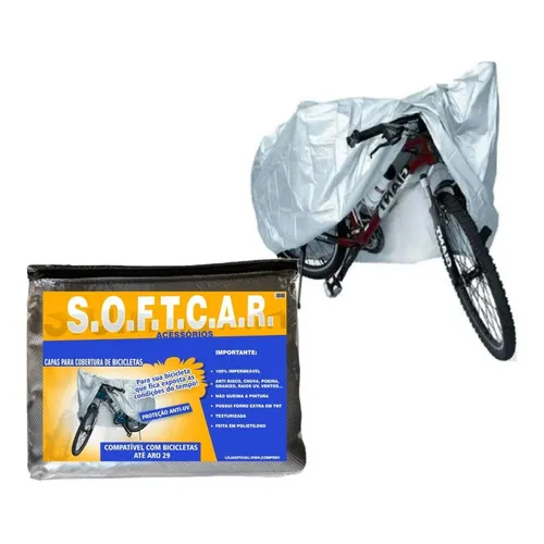 Capa P/ Cobrir Bicicleta Bike Forrada Impermeável Aro Até 29 Foto 1