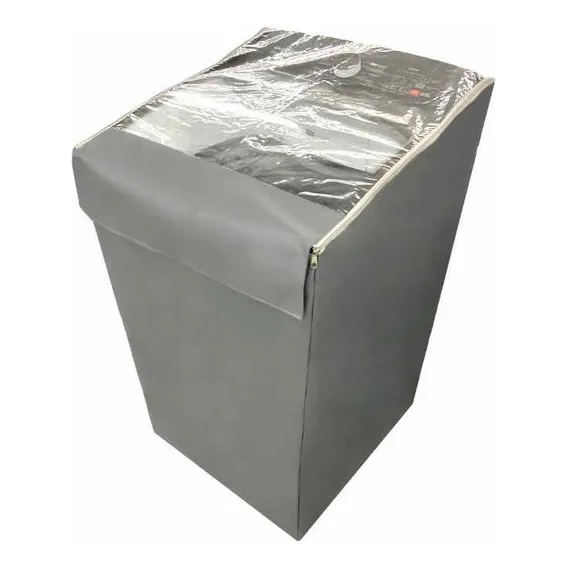 Capa P/ MĂĄquina Brastemp 14 Kg Bwk TransparĂȘncia ZĂper Luxo Cor Cinza Foto 1