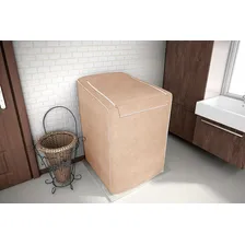 Capa P/ Máquina De Lavar C/ Zíper 7kg A 9kg Bege Adomes Foto  mini 1