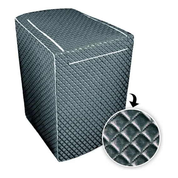 Capa P/ Maquina De Lavar Glamour 7kg A 9kg Brastemp Grafite Foto 1