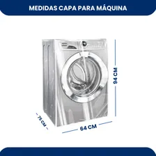 Capa P/ Maquina Lavar Abertura Frontal 7 A 10kg Transparente Foto mini  3