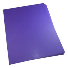 Capa Para Encadernação A4 Roxo Couro Fundo Pp 0,30 100un Foto  mini 1