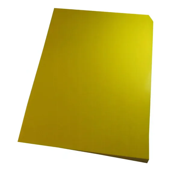 Capa Para Encadernação A4 Amarelo Couro Fundo Pp 0,30 100un Foto 1