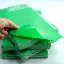Capa Para Encadernação A4 Verde Bandeira Couro Pp 0,30 100un Foto mini 3