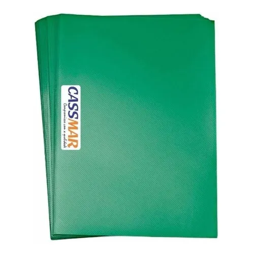Capa Para Encadernação A4 Verde Bandeira Line Pp 0,30 100un Foto 1