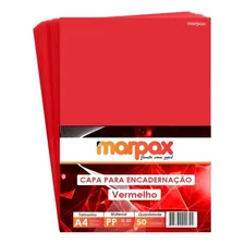 Capa Para Encadernação A4 Vermelho Line Frente Pp 030 50un Foto mini 1