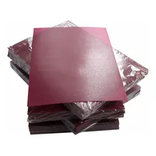 Capa Para Encadernação A4 Vinho Couro Pp 0,30 100un Foto mini 2
