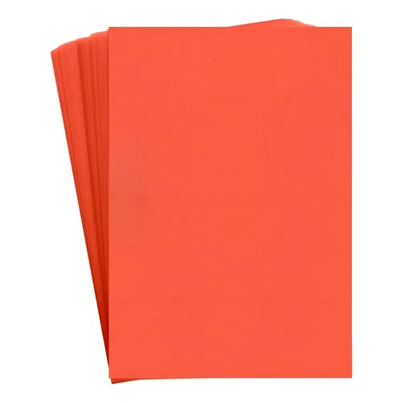 Capa Para Encadernação Laranja A4 | Pp Couro Fundo | 100 Un Foto 1