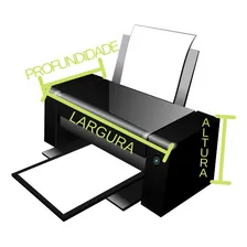 Capa Para Impressora Multifuncional Preta Hp Epson Canon Foto mini 3