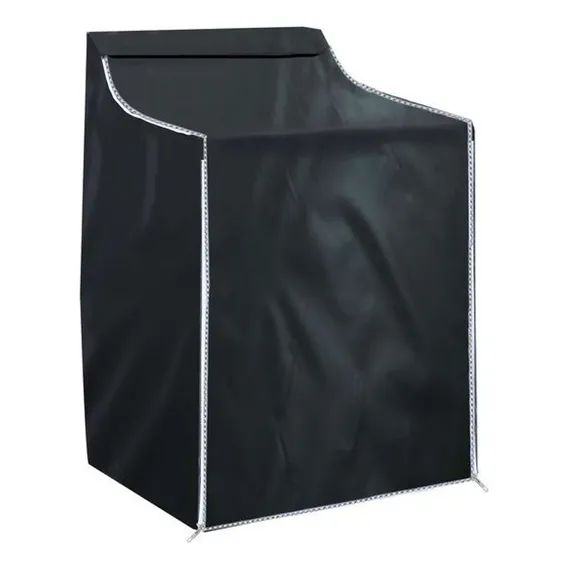 Capa para Máquina de Lavar Roupas com ZĂper - Protetor Solar, Cor Preto, capa maquina lavar | capa para maquina de lavar | capa para maquina lavar Foto 1