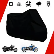 Capa Para Moto Custom Harley, Shadow, Boulevard, Vulcan Gg Cor Preto Foto mini  2